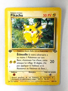 Carte pokémon FRANCAIS 1st Ed Pikachu (JU 60) Jungle [PLAYED] 16.07.2025A - Picture 1 of 2