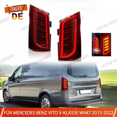 2× Für Mercedes Benz Vito V-Klasse W447 15-22 Rückleuchte Heckleuchte Rücklicht - Bild 1 von 4