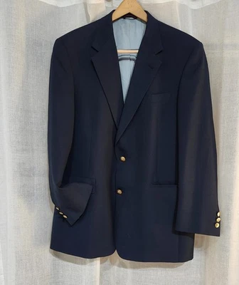 Vintage Jack Nicklaus Blazer, Navy Blue Wool Blend, XL, free shipping - Image 1 of 4