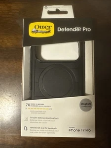 Otterbox Defender Series Pro Case for iPhone 17 Pro in Black, New In Box - Picture 1 of 4