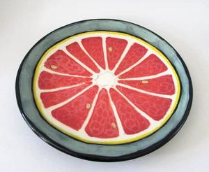 Plato de cena Rainbow Gate Santa Fe cerámica fruta medio pomelo 2020 - Imagen 1 de 4