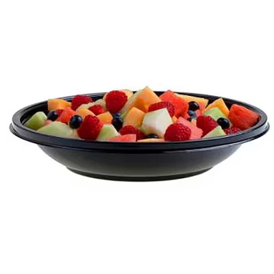 Cuenco Sabert 93024A100 de plástico negro con borde ancho de 24 onzas - 100/CS Foto 1 de 2