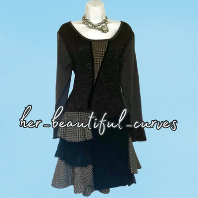 JOE BREONS QUIRKY & UNIQUE FINE KNIT PARTY DRESS SIZE 16 - Image 1 of 4