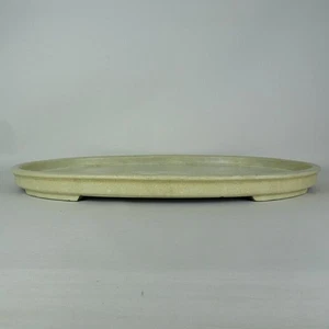Used Japanese Oval Ceramic Suiban Planter 63.5cm Bonsai Kenzan Flower Basin - Picture 1 of 7