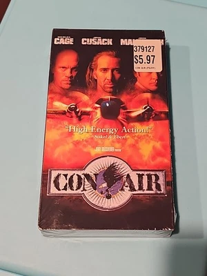 Con Air VHS Movie Sealed 1995 Nicholas Cage Cusak Malkovich, Brand New Sealed  - Image 1 of 4