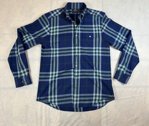 Vineyard Vines Performance Slim Fit Crosby Shirt Plaid Size Medium M Blue Green - Picture 1 of 4