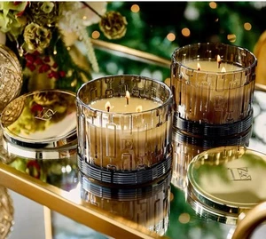 Elton John by Slatkin + Co. Set of 2 14oz Woodsmoke Vanilla Scented Candles - Picture 1 of 4