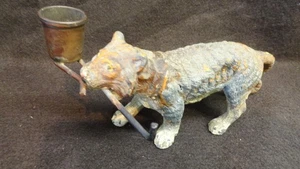 Vintage Cast Prowling MALE Bengal Tiger Figurine Holding pot - Picture 1 of 9