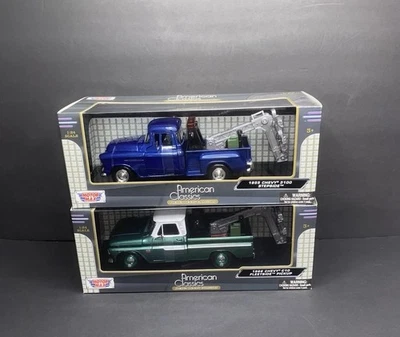 MotorMax American Classics 66 Chevy C10 Fleetside y 55 Chevy 3100 Stepside Foto 1 de 4