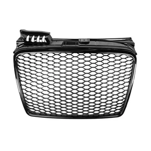 front grill for AUDI A4 B7 RS-TYPE 2004 2005 2006 2007 2008 cabrio GLOSSY black - Picture 1 of 12