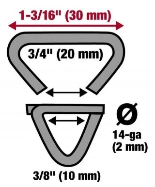 Malco HR4 Hog Rings, 500-Pack - Image 1 of 3