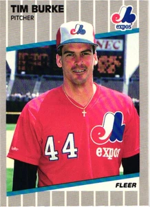 1989 Fleer - Tim Burke #372 - Picture 1 of 2