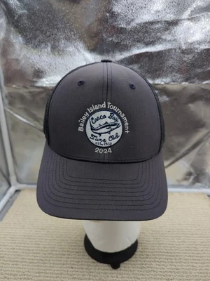 Boné chapéu ajustável adulto Bailey Island torneio atum Casco Bay Maine - Imagem 1 de 4