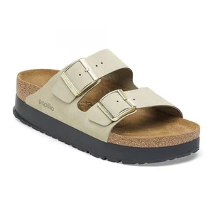 Papillio by BIRKENSTOCK Women's Arizona Flex Platform Eucalyptus Nubuck (narrow - Picture 1 of 8