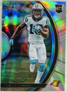 Panini Select #27 2017 Curtis Samuel Silver Prizm novato Carolina Panthers - Imagen 1 de 2