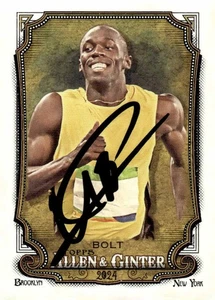 Usain Bolt Signed 2024 Topps Allen & Ginter #208 Trading Card COA Proof Photo 3 - Bild 1 von 10