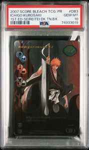 🔥POP 1🔥 PSA 10 2007 Bleach DB3 Ichigo Kurosaki Holo 1st Ed Seireitei Promo - Picture 1 of 2