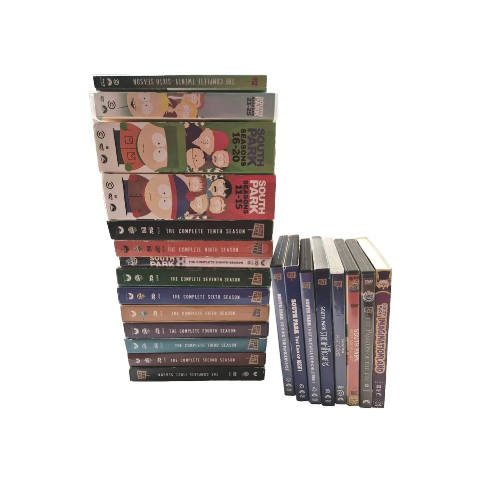 South Park DVD Complete Series Seasons 1-26 + 5 Special Events and 3 Movies! Lot - Image 1 of 2