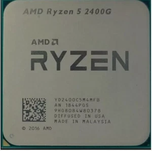 Lotto (10 unità) di socket AMD CPU AMD Ryzen 5 2400G 3,6 GHz AM4 - Foto 1 di 1