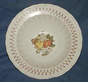 Patrón de cesta de frutas con tazón de sopa montado One Metlox Pottery 8 - Imagen 1 de 2