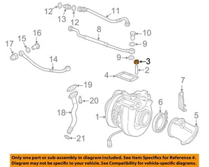 CHRYSLER OEM-Turbo Turbocharger Bracket Nut 4429825 - Picture 1 of 2
