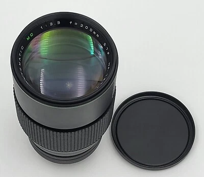 Hanimex автоматический MC 200 мм объектив 1:3.3 макро /w чехол - на запчасти/ремонт - Изображение 1 из 4