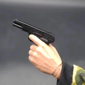 Soldier Toys 1/6 Scale Black Gun Pistol Weapon Model 12" Action Figure Plastic - Picture 1 of 6