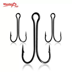 60Pcs 3/0 Quality Chemically Sharpened Fishing Double Hook Fishing TackleSpecial - Picture 1 of 2