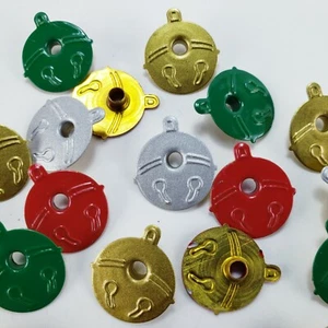 Campana de ojales de Navidad Jingle Bells 4 clrs 20 piezas estampado en relieve libro de recortes - Imagen 1 de 5