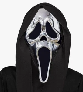 Ghostface® Chrome Plated Mask - Scream - Costume Accessory - One Size - Picture 1 of 2
