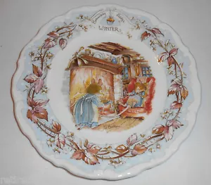 ❤VINTAGE ROYAL DOULTON BRAMBLY HEDGE WINTER 8 ZOLL SALATTELLER VON JILLL BARKLEM 1982❤ - Bild 1 von 1