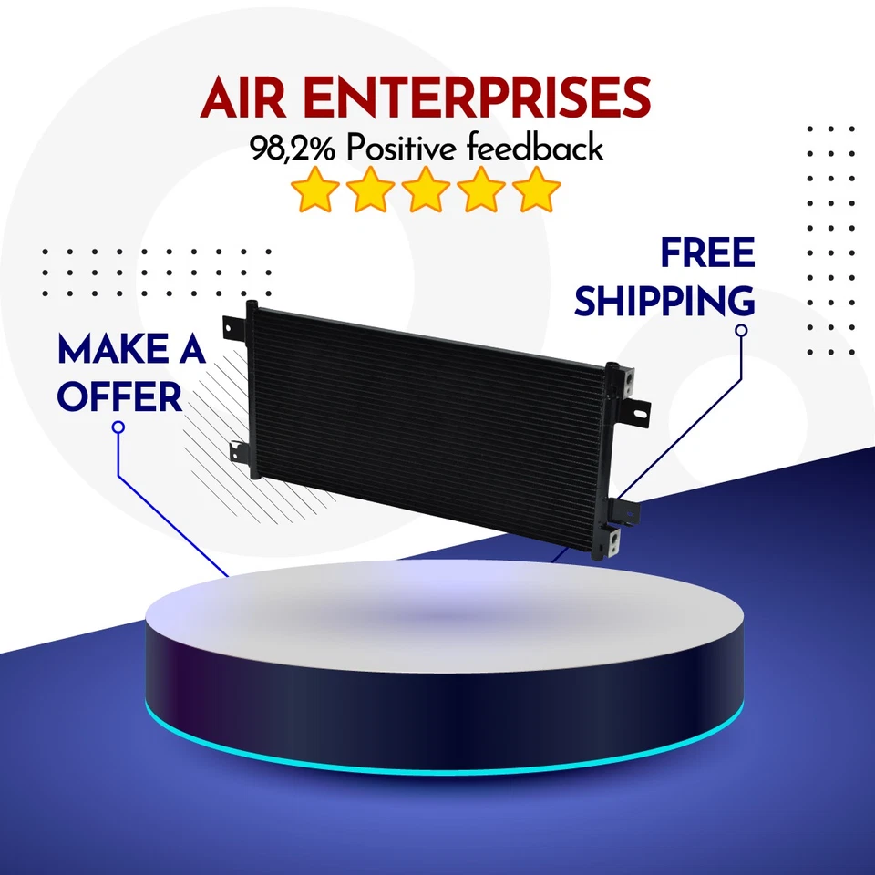 Condensador de aire acondicionado compatible con Chrysler 200 11-14, Dodge Avenger 11-13, calibre 07-12 Foto 1 de 1