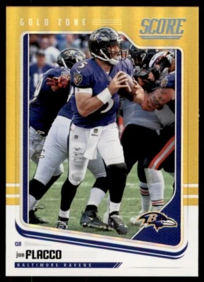 2018 Score Gold Zone Joe Flacco Baltimore Ravens #23 47/50 - Image 1 of 2