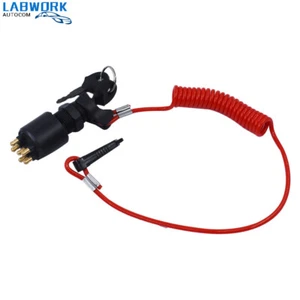 For Evinrude/Johnson OMC New Ignition Key Switch & Safety-Lanyard-5005801 - Picture 1 of 14