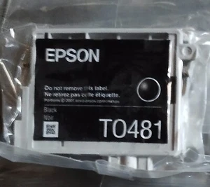 EPSON cartuccia originale T0481 NERO - serie RX500, R200, RX600, RX620, R300 - Picture 1 of 2