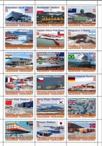 Stamp sheet Akademik Vernadsky Antarctic territory Ukraine Full sheet 2024 - Picture 1 of 1