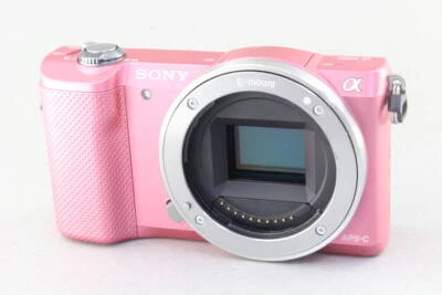 Sony Alpha a5000 20.1MP Pink Digital Camera 16-50mm lens Japanese language only - Image 1 of 4