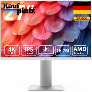 4K UHD Monitor 27 Zoll HDR10 Freesync | Höhenverstellbar Neigbar Schwenk... - Bild 1 von 8