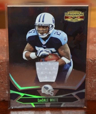 LenDALE WHITE RARE CHROME AUTHENTIC GAME-WORN JERSEY 020 / 250 TENNESSEE TITANS - Image 1 of 4