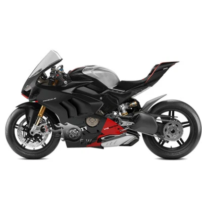 Kit de carenado negro para carrocería ABS Ducati Panigale V4 V4S V4-R V4-SP2 2023 2024 Foto 1 de 4