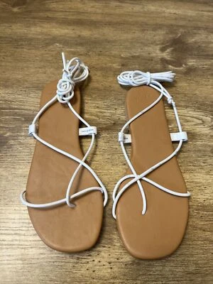 Nuevas Sandalias Abercrombie Fitch Gladiador Mujer’s 8.5 Negro Tostado Foto 1 de 4