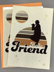2 Hallmark Happy Birthday Card Friend FOR ANYONE Star Wars The Mandalorian Cards - Picture 1 of 5