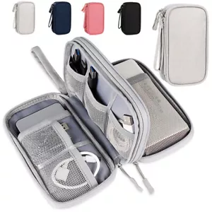 Borsa per archiviazione accessori elettronici caricabatterie da viaggio disco rigido custodia organizzatore - Foto 1 di 20