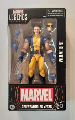Fantasia Marvel Legends Wolverine 85º Aniversário Azul Amarelo X-Men Hasbro - Imagem 1 de 2