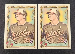 LOTE DE 2 TARJETAS NOVATO Adley Rutschman 2023 Topps Allen & Ginter #68 Orioles RC - Imagen 1 de 4