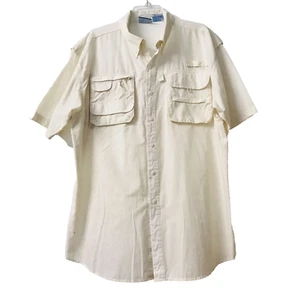 PT Sportswear Para Hombres Beige Ventilado Pesca Senderismo Aire Libre Camisa Manga Corta Talla XL - Imagen 1 de 7