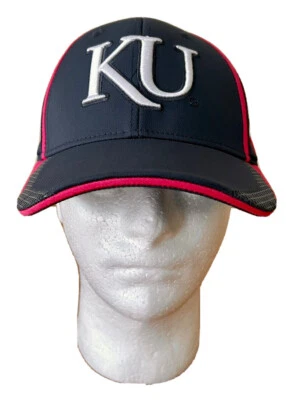 University of Kansas Jayhawks Gray w Pink Hat Sz S/M - Image 1 of 4