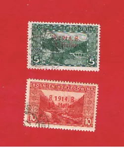Bosnia & Herzegovina #B1-B2 VF used Semi-Postal Free S/H - Picture 1 of 1