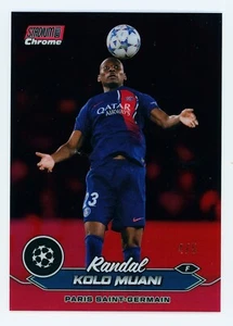 2023-24 Randal Kolo Muani Topps Stadium Club Chrome Red Refractor PSG Card 4/5 - Bild 1 von 3