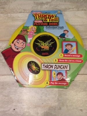 Duncan THROW & TELL Flying Disc Frisbee Toy NEW - Image 1 of 2